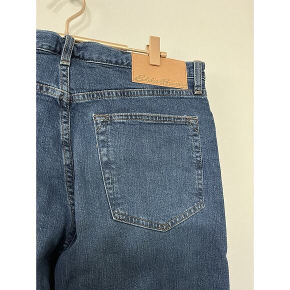 Eddie Bauer Mens H2O Low Flex Fleece Lined Jeans Size 34x34 Blue Insulated NWT - Picture 5 of 9